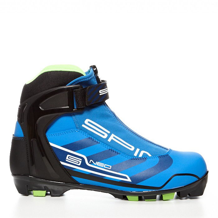 Лыжные ботинки SPINE NNN Neo (161/1M) (синий/черный/салатовый)