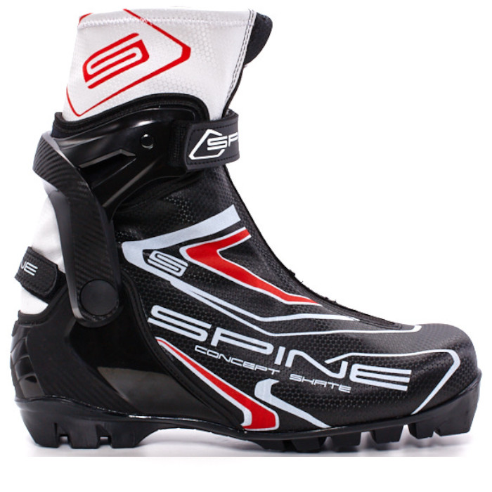 Лыжные ботинки SPINE NNN Concept Skate (296) (черно/красный)