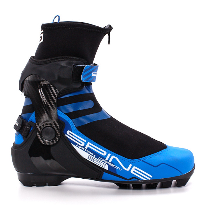 Лыжные ботинки SPINE SNS Pilot Matrix Carbon Pro (473) (черный/синий)