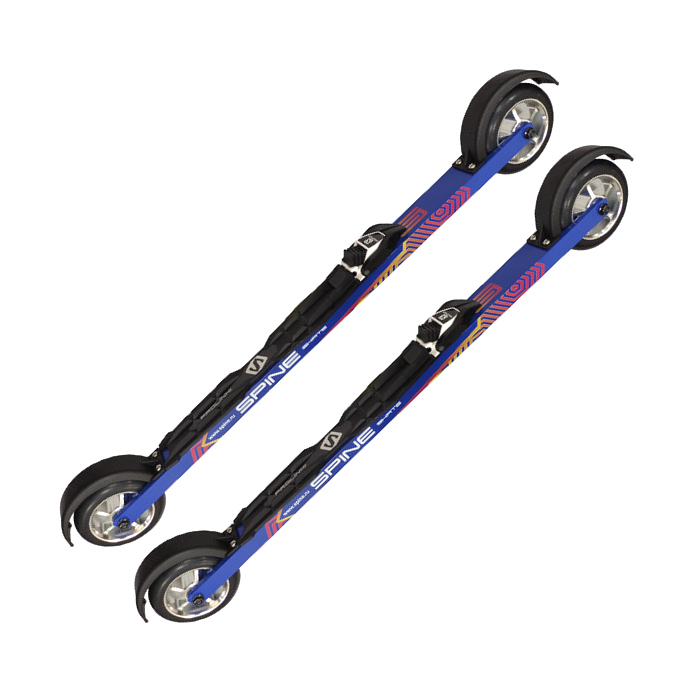 Лыжероллеры с креплениями SPINE Коньковые Concept Skate (615/70A_5/100х24) (синий)