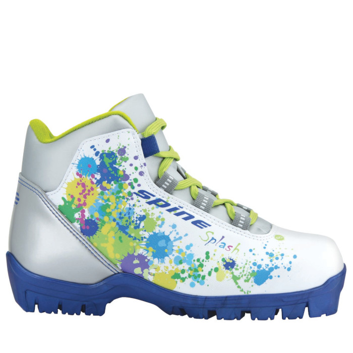 Лыжные ботинки SPINE SNS Splash Jr. (252/10/252/1C) (бело/синий)