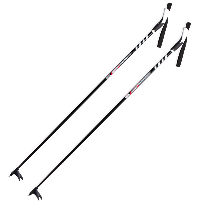Лыжные палки SPINE (4367) Cross Jr. (Стекловолокно 100%) (черный)